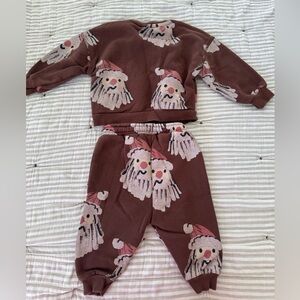 Zara Christmas Sweatshirt & Joggers Set size 6-9 month